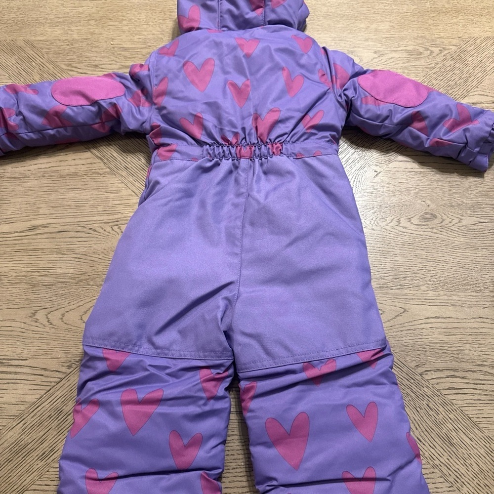 Cat & Jack 18month Snow Suit Purple, Pink Cozy Inside And Hood — image 2 of 4